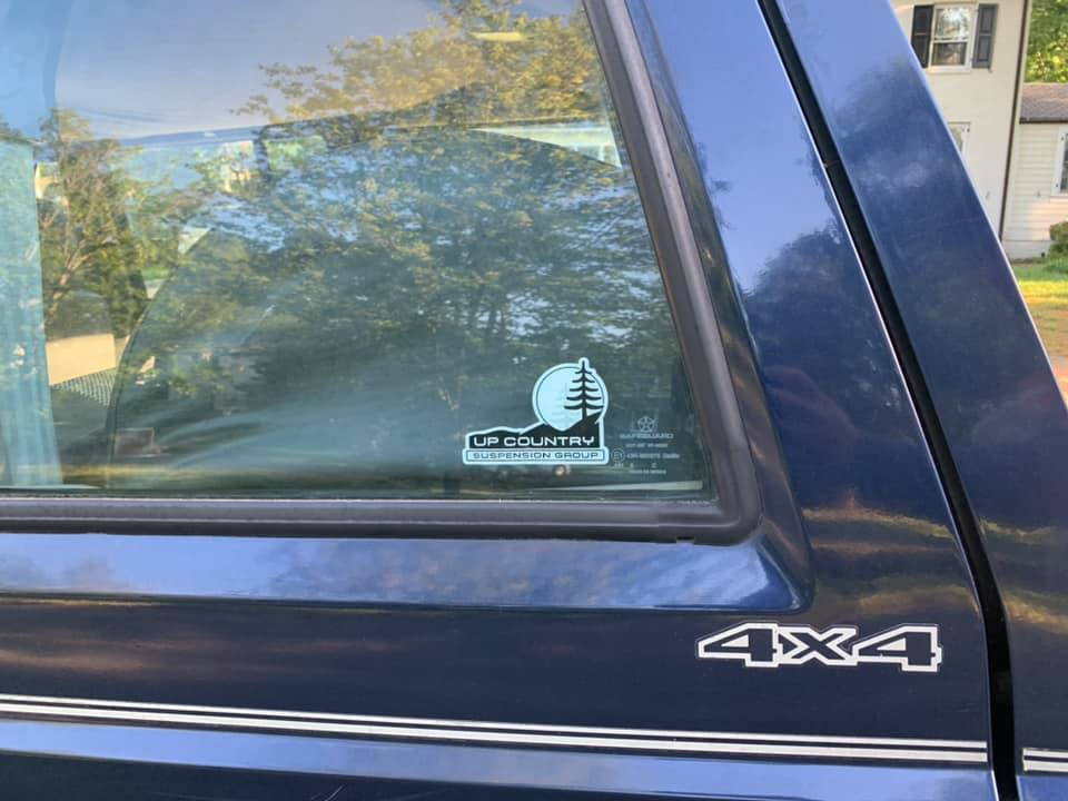 Cherokee "Upcountry Suspension" Side Window Decals (Pair)