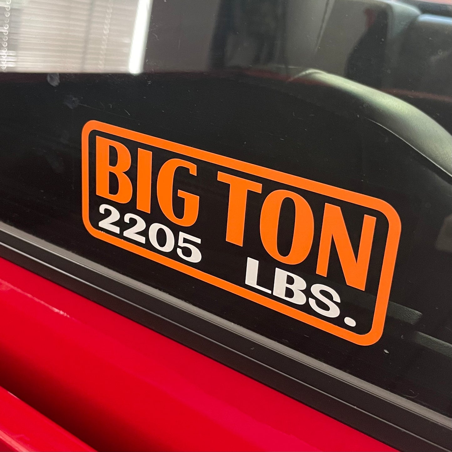Comanche "Big Ton" Rear Window Decal (1986-1992)
