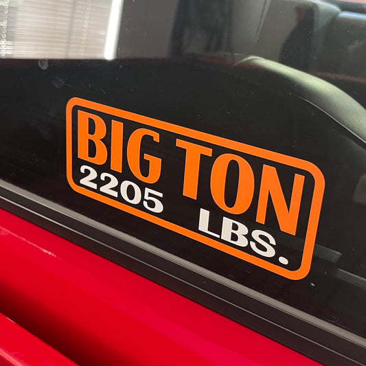 Comanche "Big Ton" Rear Window Decal (1986-1992)