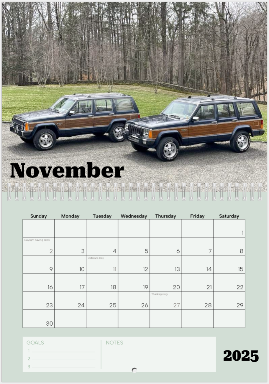 2026 XJ Preservation Society Calendar