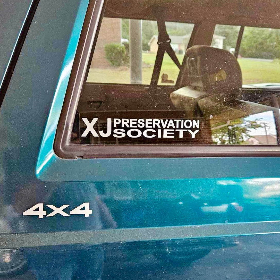 XJ Preservation Society Transfer Decal