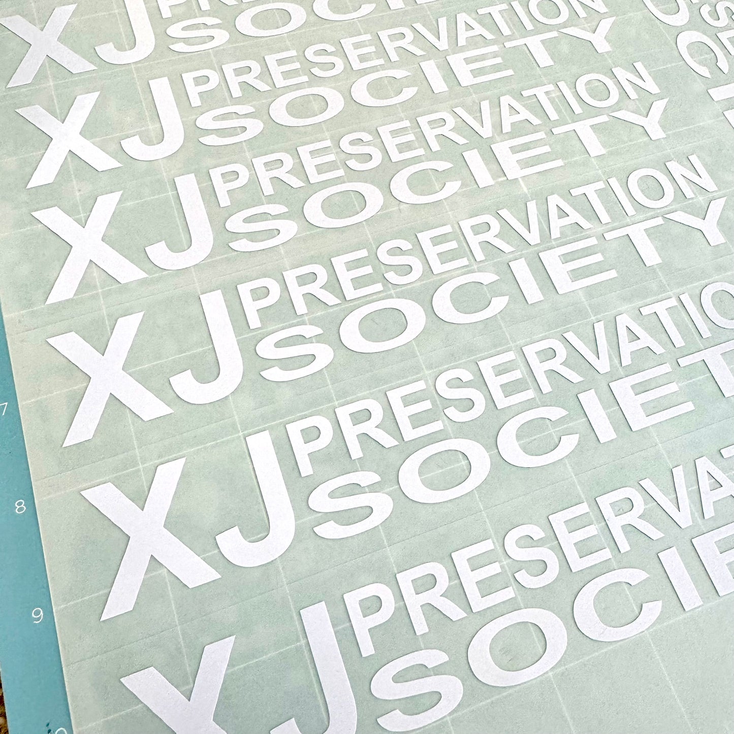 XJ Preservation Society Transfer Decal