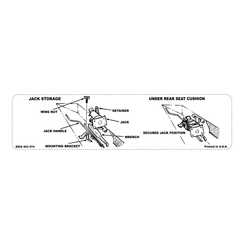 Jack Instruction Decal - XJ & MJ (1984-2001)