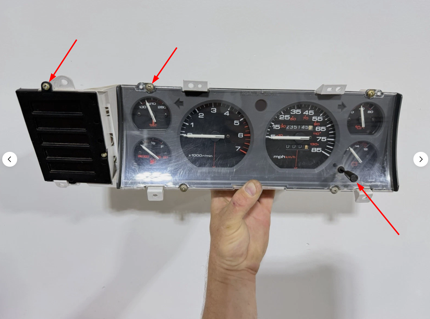 Gauge Cluster Hardware for 1984-1996 Jeep Cherokee XJ/Comanche MJ