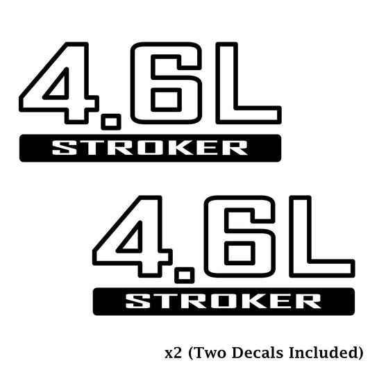 Jeep Stroker 4.6L Engine Decal - Set of 2