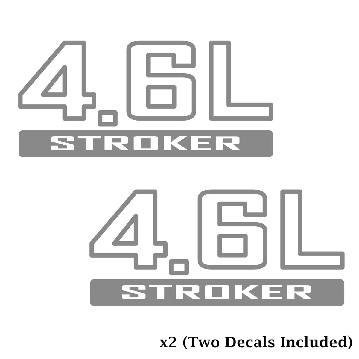 Jeep Stroker 4.6L Engine Decal - Set of 2