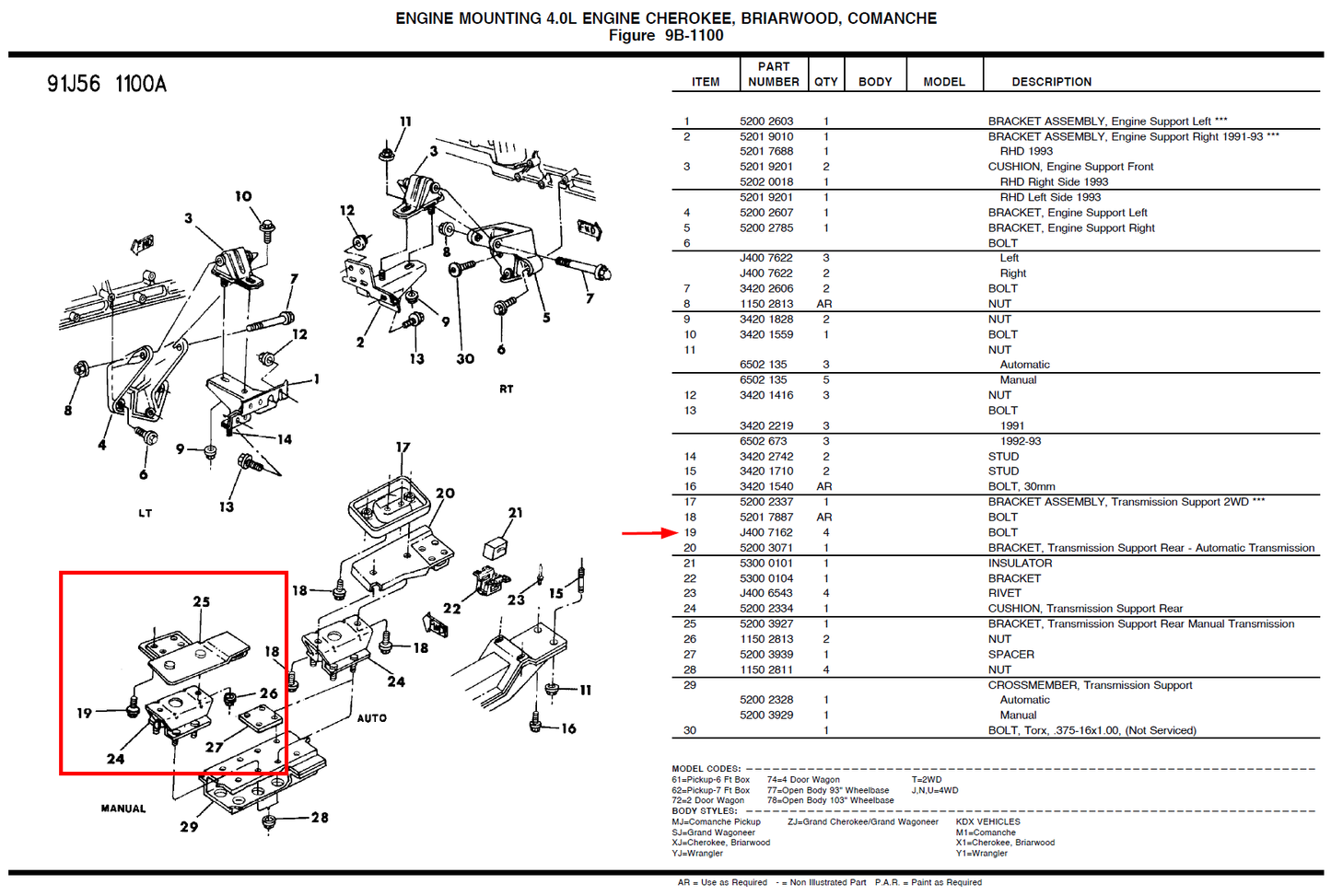 AX15 Crossmember Bracket Mounting Bolts for Jeep XJ/MJ