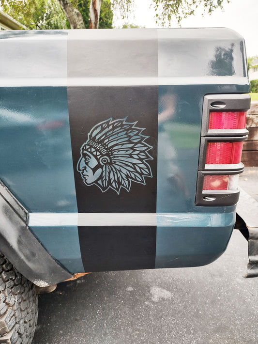 Jeep "Comanche Chief" Bedside Decals - L&R Sides