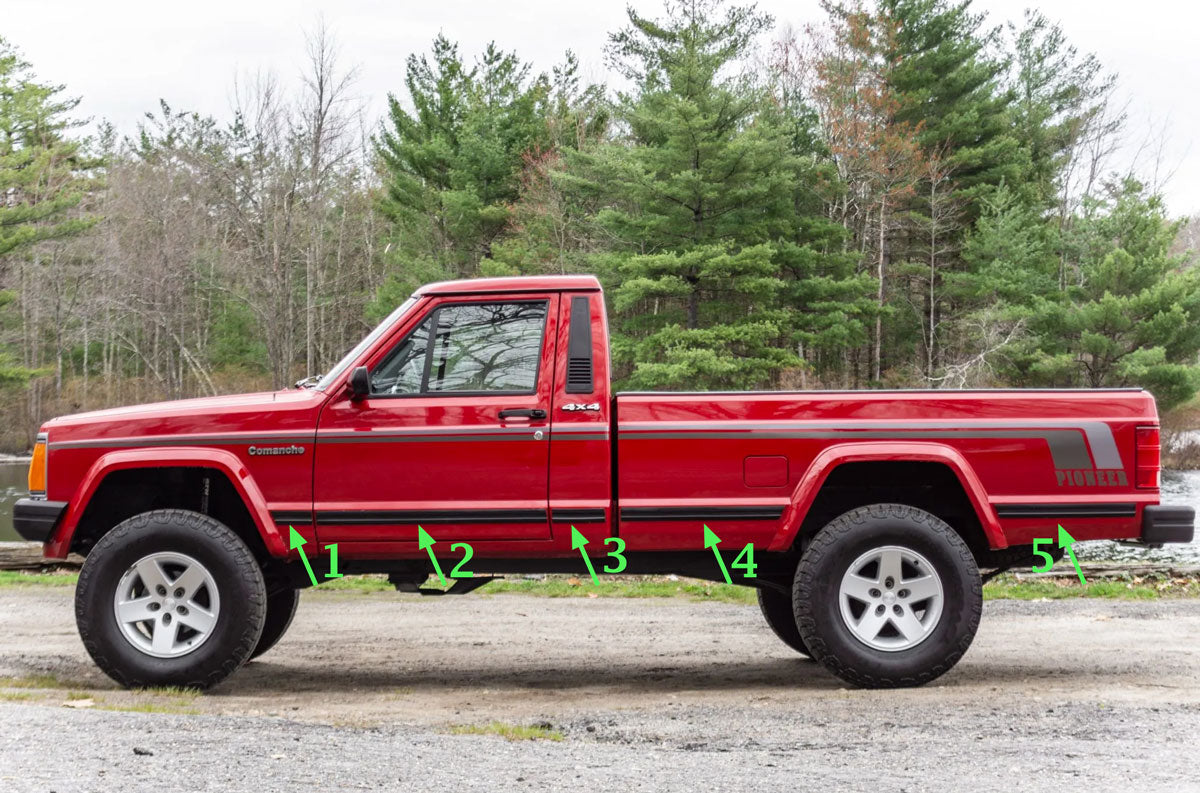 Side Trim Molding - Jeep Cherokee XJ/Comanche MJ