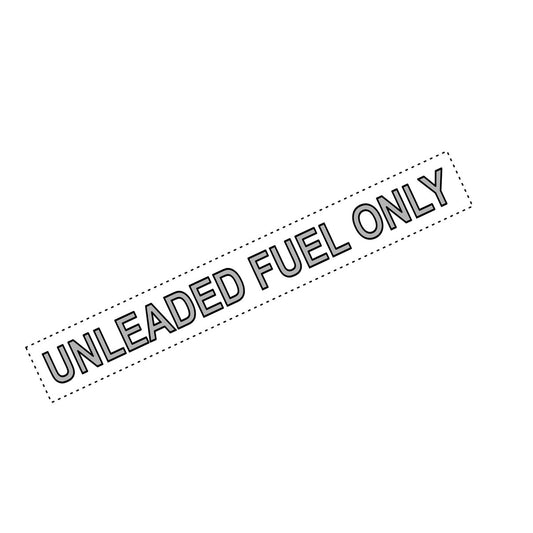 Unleaded Fuel Only Warning Label (Small)