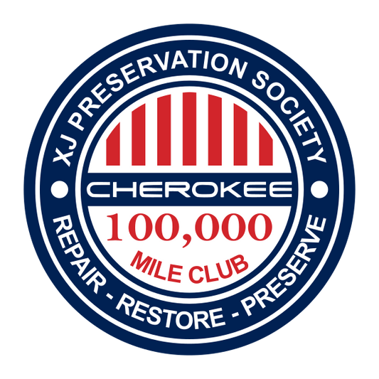 XJ Preservation Society Mileage Club Decals
